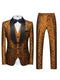 Tailored Fit Single Breasted One-button 2 Pieces Printed Men's Casual Suits