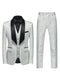 Tailored Fit Single Breasted One-button 2 Pieces Printed Men's Casual Suits