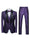 Tailored Fit Single Breasted One-button 2 Pieces Printed Men's Casual Suits