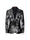 Tailored Fit Notched Lapel Single Breasted One-button Gilded Printed Men's Party Jacket