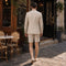 Tailored Fit Single Breasted Summer Two-buttons 2 Pieces Solid Colored Men's Wedding Suits