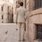 Tailored Fit Single Breasted Two-buttons 2 Pieces Solid Colored Men's Wedding Suits