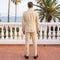 Tailored Fit Single Breasted Two-buttons 2 Pieces Solid Colored Men's Wedding Suits