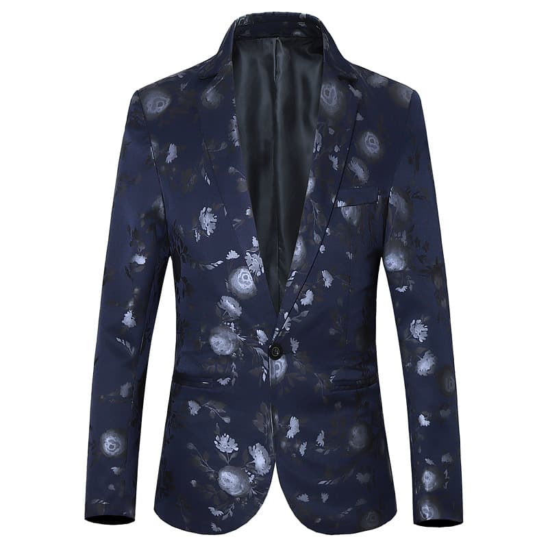 Tailored Fit Notched Lapel Single Breasted One-button Men&