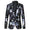 Tailored Fit Notched Lapel Single Breasted One-button Men's Party Jacket With Floral