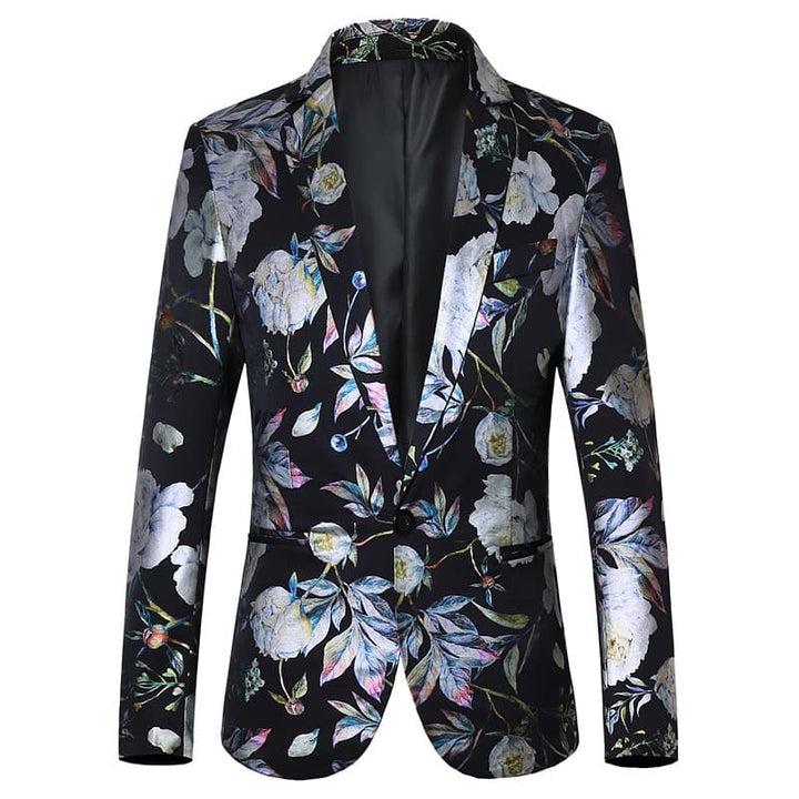 Tailored Fit Notched Lapel Single Breasted One-button Men&