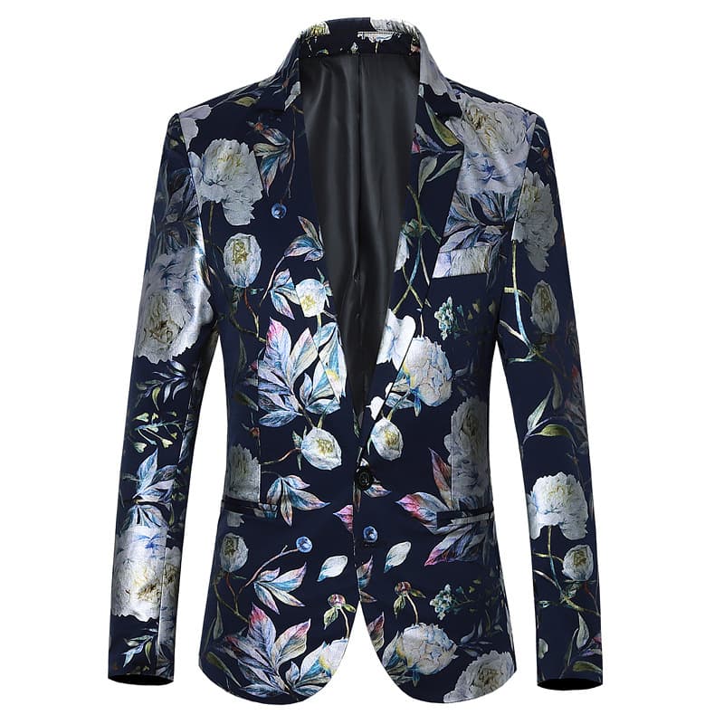 Tailored Fit Notched Lapel Single Breasted One-button Men&
