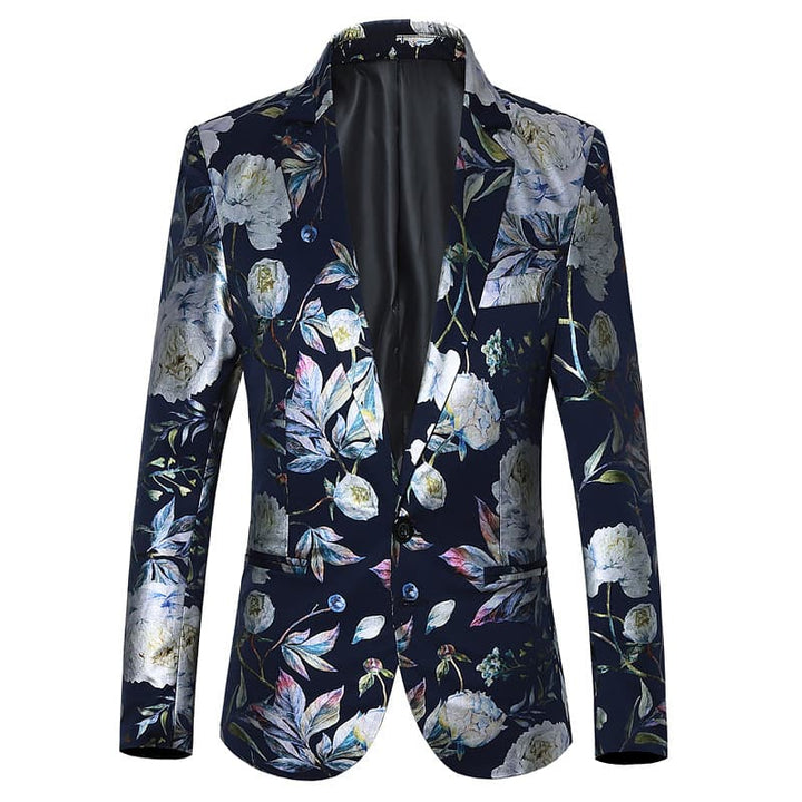 Tailored Fit Notched Lapel Single Breasted One-button Men&