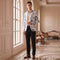 Tailored Fit Notched Lapel Single Breasted One-button Men's Party Jacket With Floral