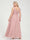 A-Line/Princess Chiffon V-Neck Sleeveless With Pleats Floor-Length Lace Up Plus Size Bridesmaid Dresses