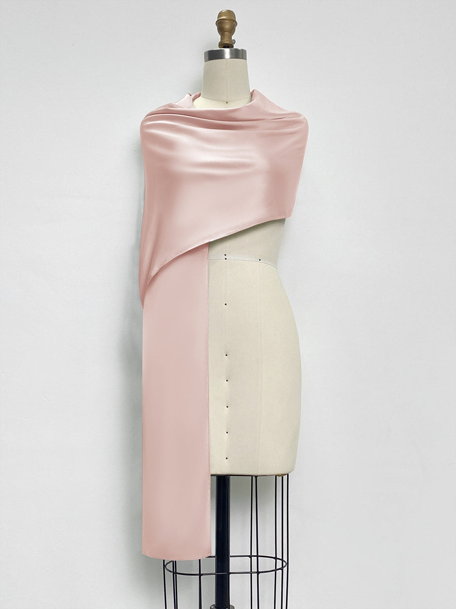 (18x89in.) Dense Stretch Satin Shawls &amp; Wraps for Women