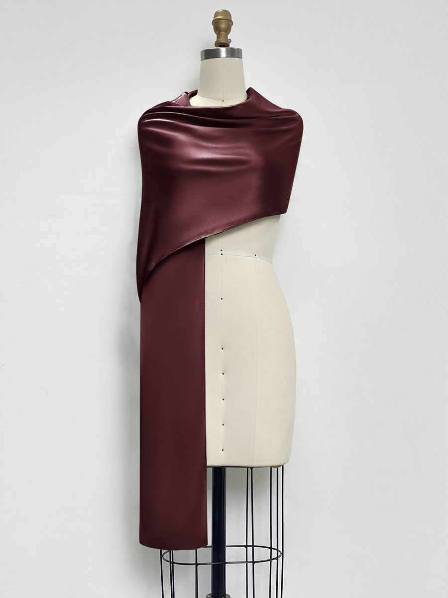(18x89in.) Dense Stretch Satin Shawls &amp; Wraps for Women