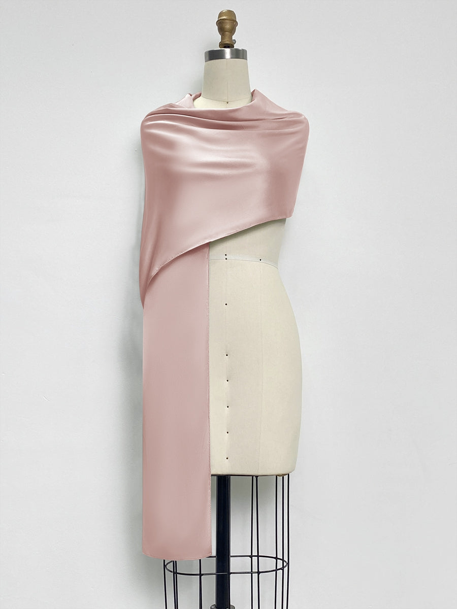 (18x89in.) Dense Stretch Satin Shawls &amp; Wraps for Women