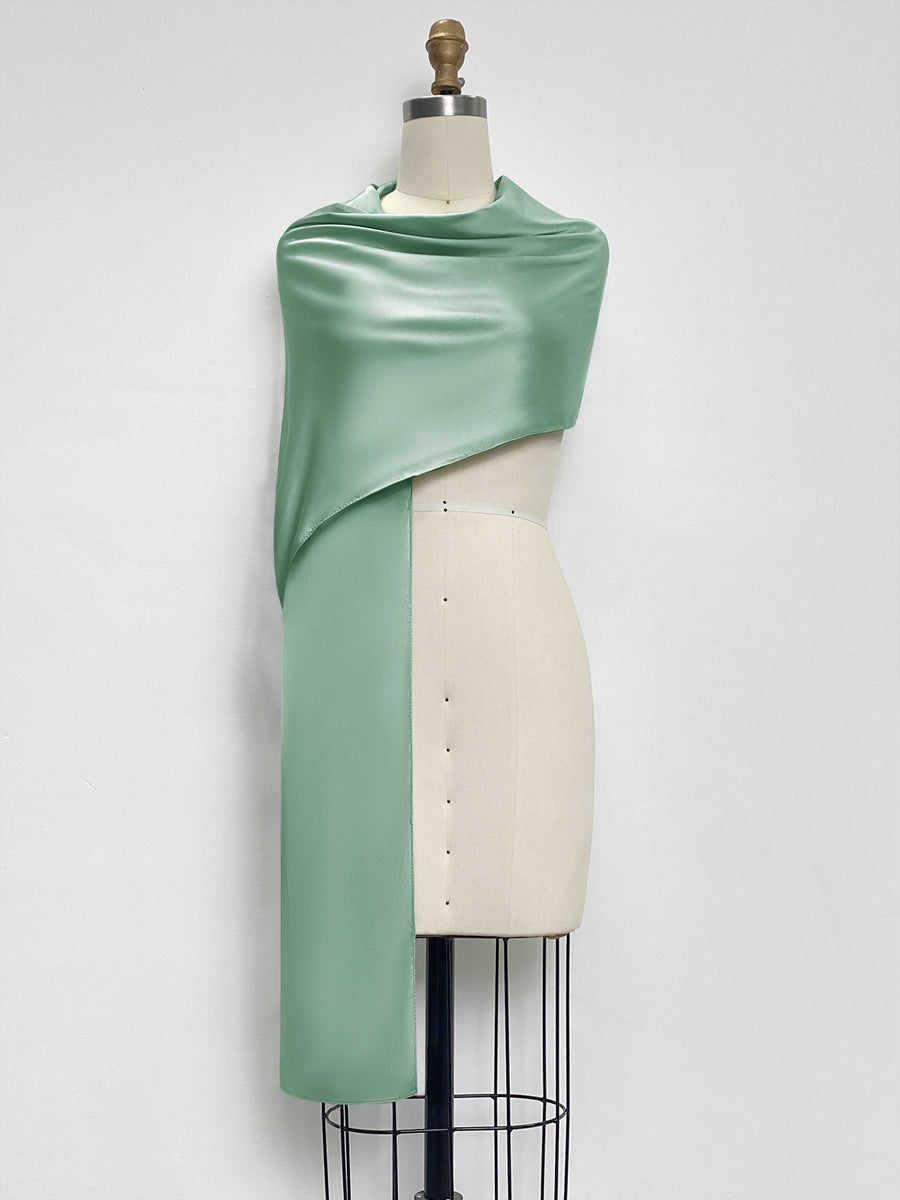 (18x89in.) Dense Stretch Satin Shawls &amp; Wraps for Women