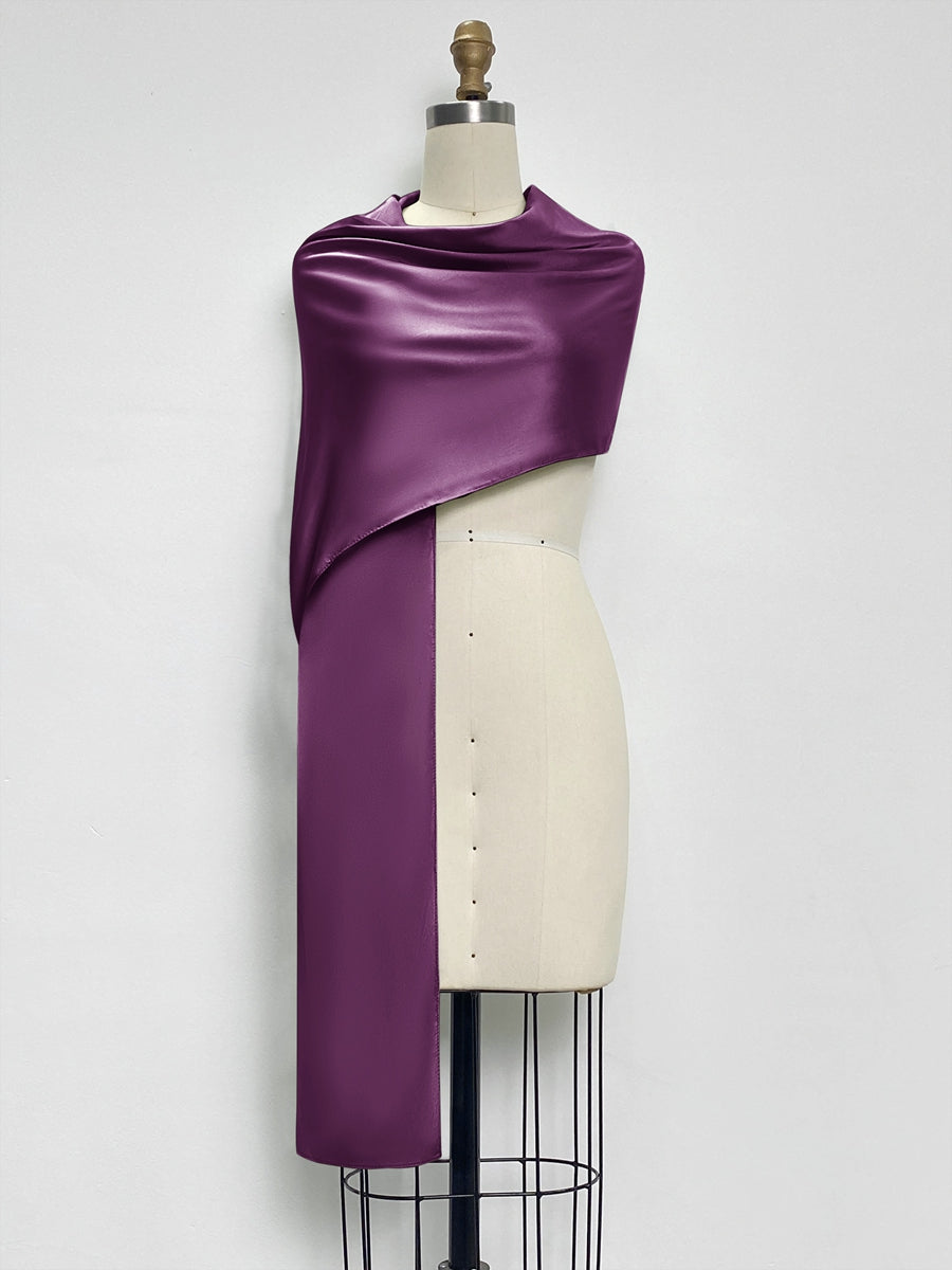 (18x89in.) Dense Stretch Satin Shawls &amp; Wraps for Women