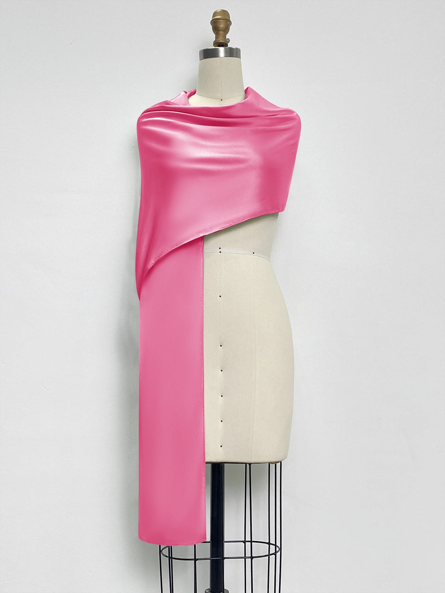 (18x89in.) Dense Stretch Satin Shawls &amp; Wraps for Women