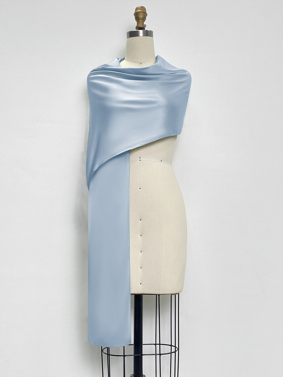 (18x89in.) Dense Stretch Satin Shawls &amp; Wraps for Women