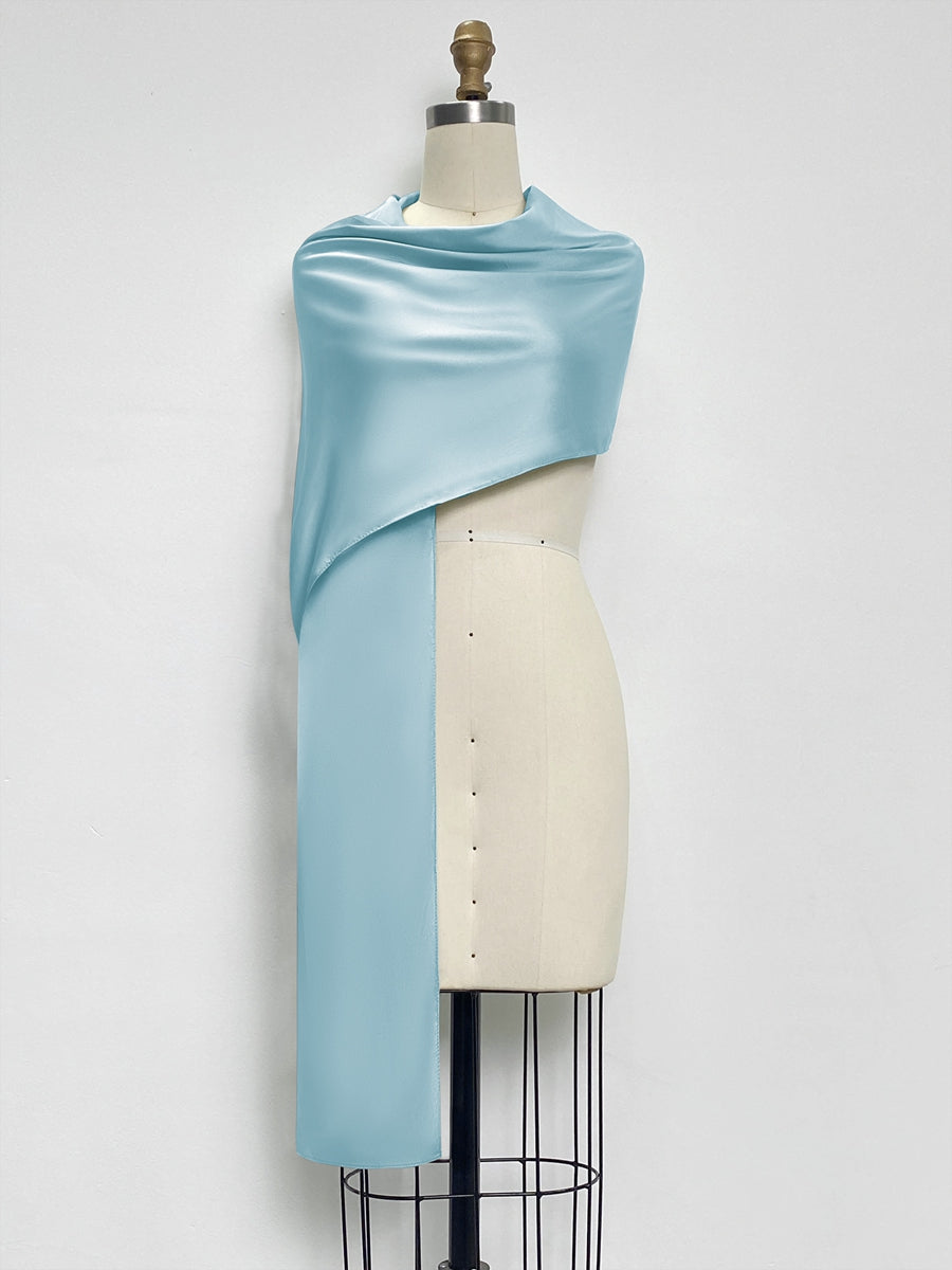 (18x89in.) Dense Stretch Satin Shawls &amp; Wraps for Women