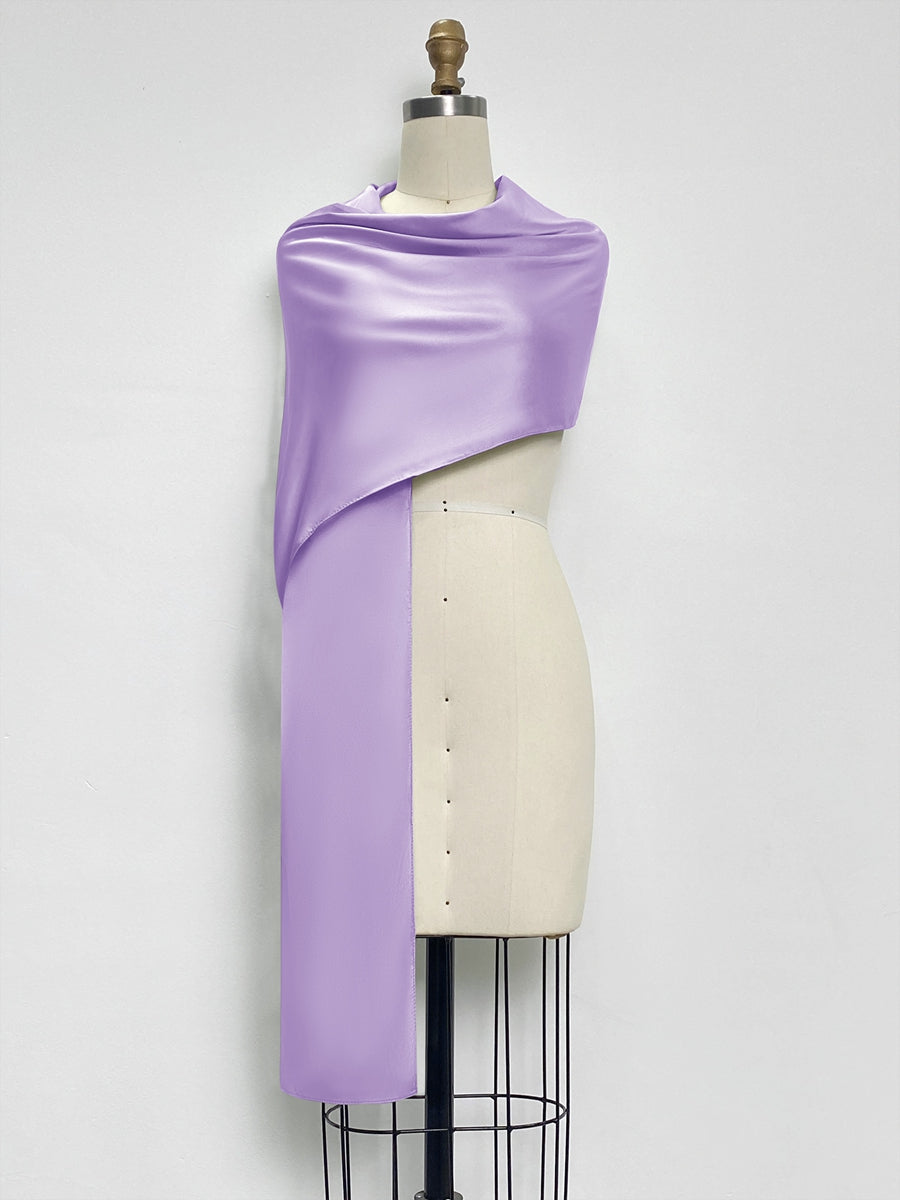 (18x89in.) Dense Stretch Satin Shawls &amp; Wraps for Women