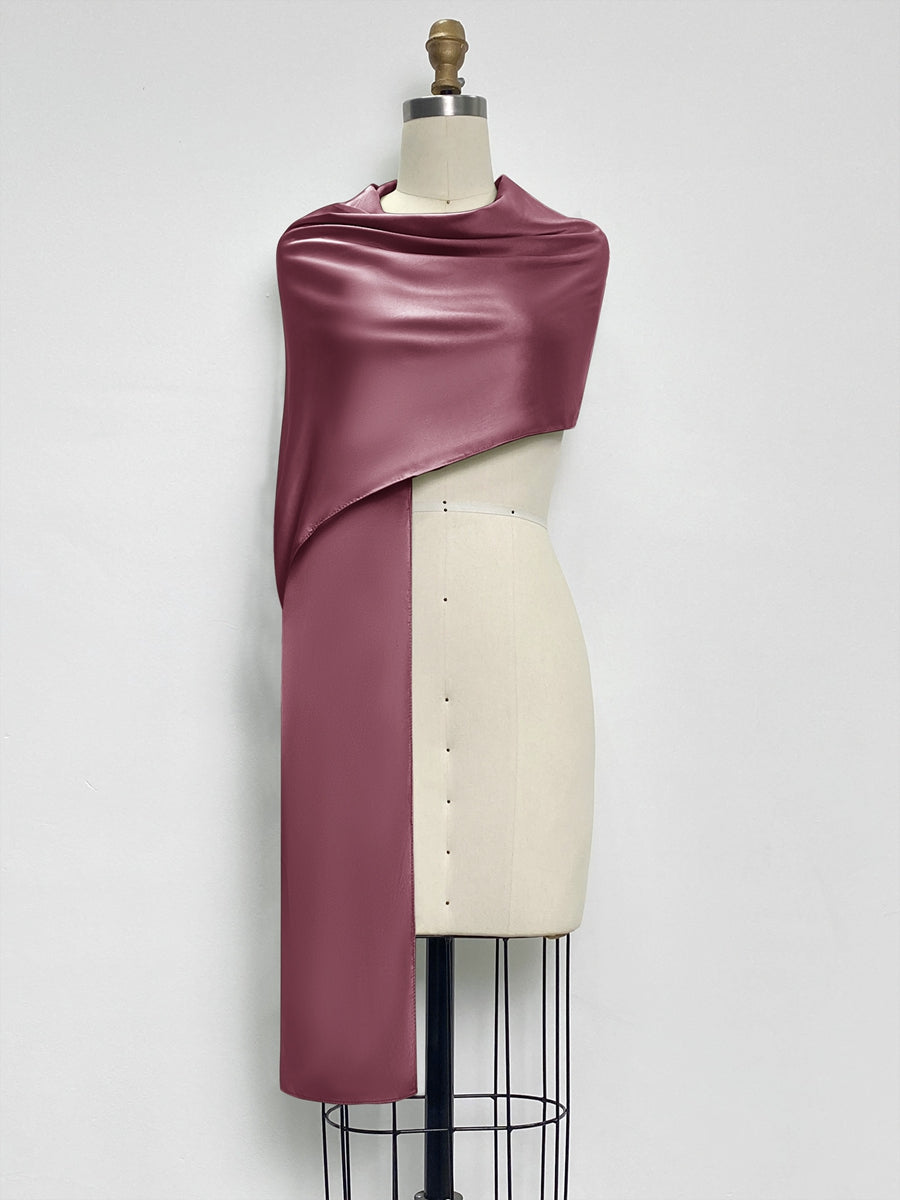 (18x89in.) Dense Stretch Satin Shawls &amp; Wraps for Women