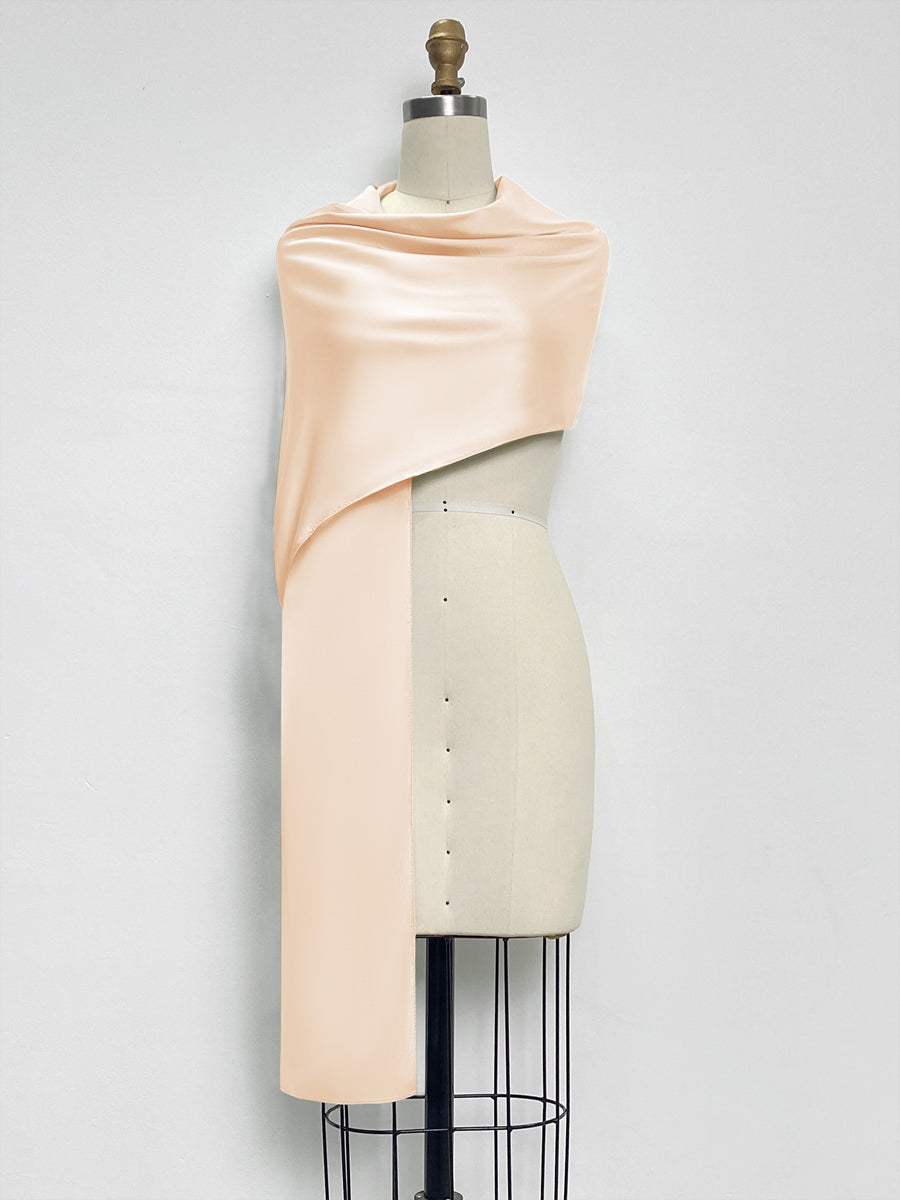 (18x89in.) Dense Stretch Satin Shawls &amp; Wraps for Women