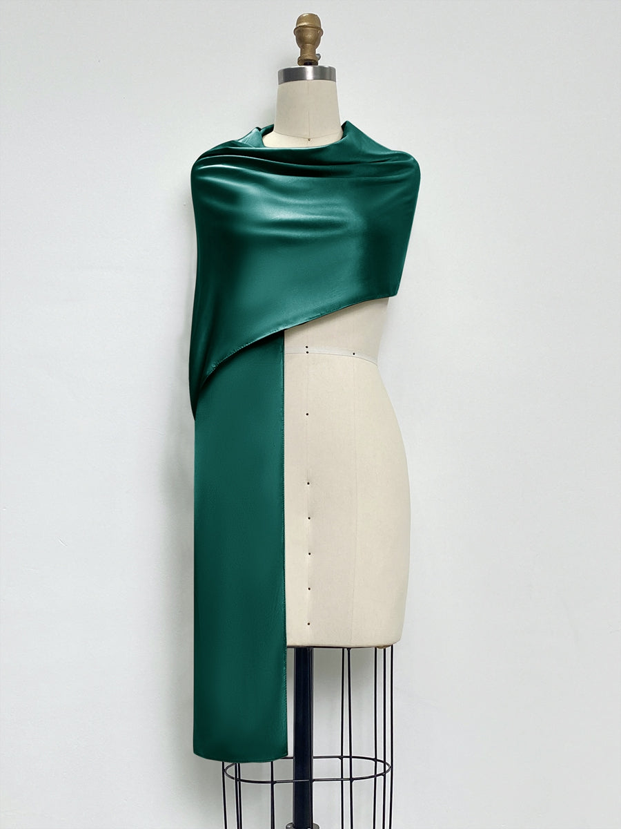 (18x89in.) Dense Stretch Satin Shawls &amp; Wraps for Women