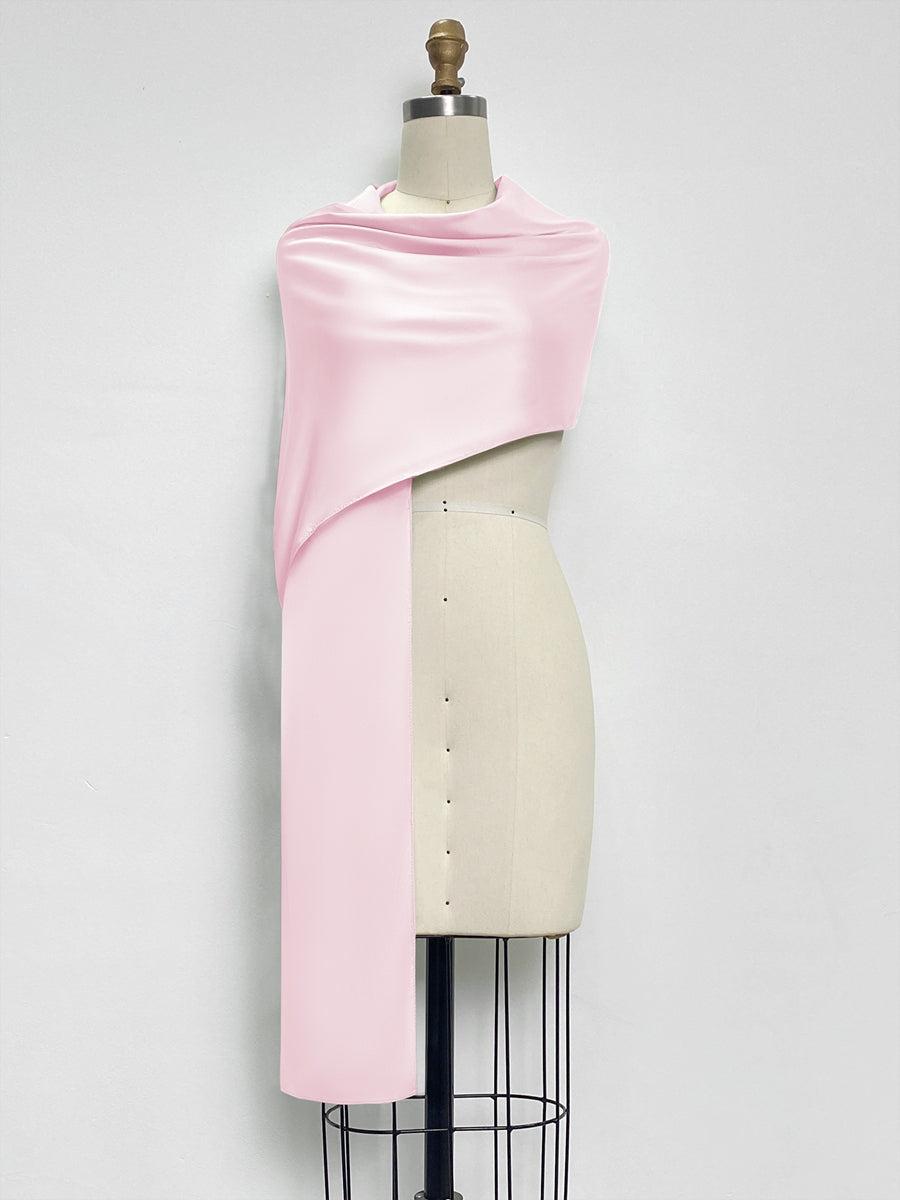(18x89in.) Dense Stretch Satin Shawls &amp; Wraps for Women