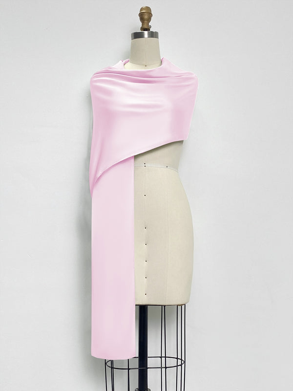 (18x89in.) Dense Stretch Satin Shawls & Wraps for Women