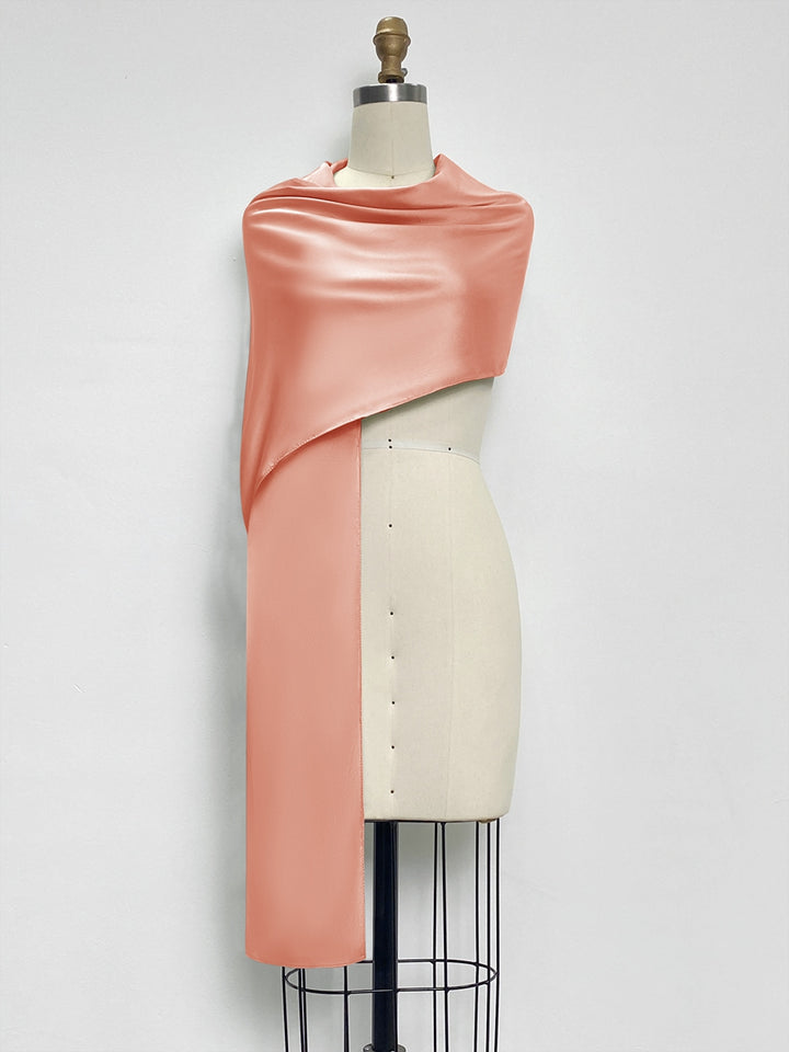 (18x89in.) Dense Stretch Satin Shawls &amp; Wraps for Women