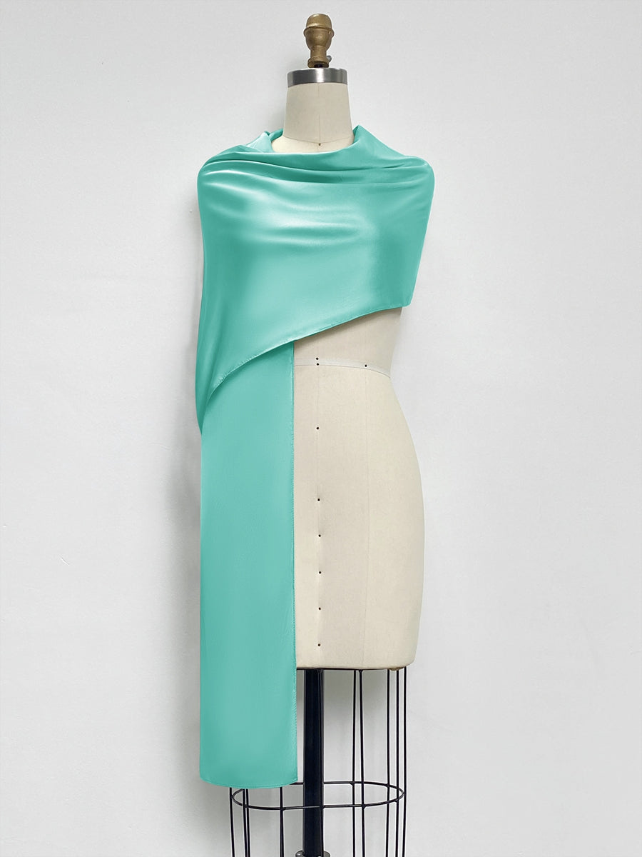 (18x89in.) Dense Stretch Satin Shawls &amp; Wraps for Women