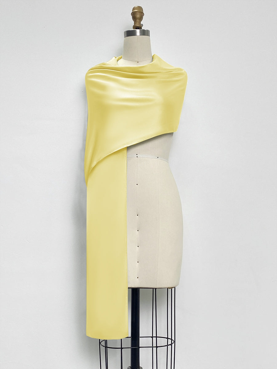 (18x89in.) Dense Stretch Satin Shawls &amp; Wraps for Women