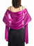 Women's Imitation Silk Sheer Scarf Cape Solid Color Long Shawl Wrap