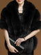 Women's Elegant Solid Colored Scarf Cape Long Wedding Shawl Wrap