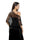 Women's Solid Colored Fringed Scarf Wedding Cape with Sequins