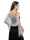 Women's Solid Colored Fringed Scarf Wedding Cape with Sequins