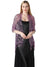 Women's Solid Colored Fringed Scarf Wedding Cape with Sequins