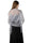 Women's Solid Colored Fringed Scarf Cape with Floral Cut-out