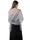 Women's Solid Colored Fringed Scarf Cape with Floral Cut-out