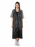 Women's Sparkling Solid Colored Party Scarf Cape with Tassels
