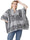Women's Warm Solid Colored Luxury Daily Knit Printed Floral Cape Shawl