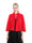 Women's Elegant Knitted Solid Color Cape Shawl with Button
