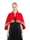 Women's Elegant Knitted Cape Shawl with Rhinestone & Appliques