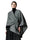 Black High-End Wool Tie-Dye Party Cape Shawl for Women