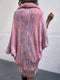 Chic Retro Striped Knitted Long Party Cape Shawl with Tassel for Women