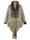 Chic Retro Striped Knitted Long Party Cape Shawl with Tassel for Women