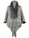 Chic Retro Striped Knitted Long Party Cape Shawl with Tassel for Women