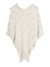 Women's Warm V-Neck Stylish Knitted Plush Fringed Shawl Cape