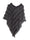 Women's Warm V-Neck Stylish Knitted Plush Fringed Shawl Cape