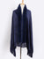 Women's Solid Colored Fur Warm Soft Shawl Cape with Tassels