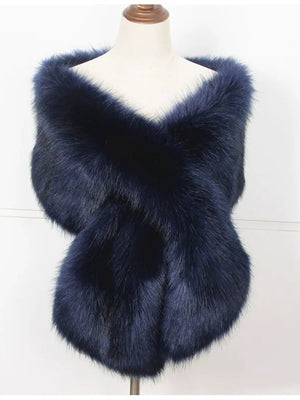 Women's Luxury Fur Vintage Soft Versatile Shawl and Wraps